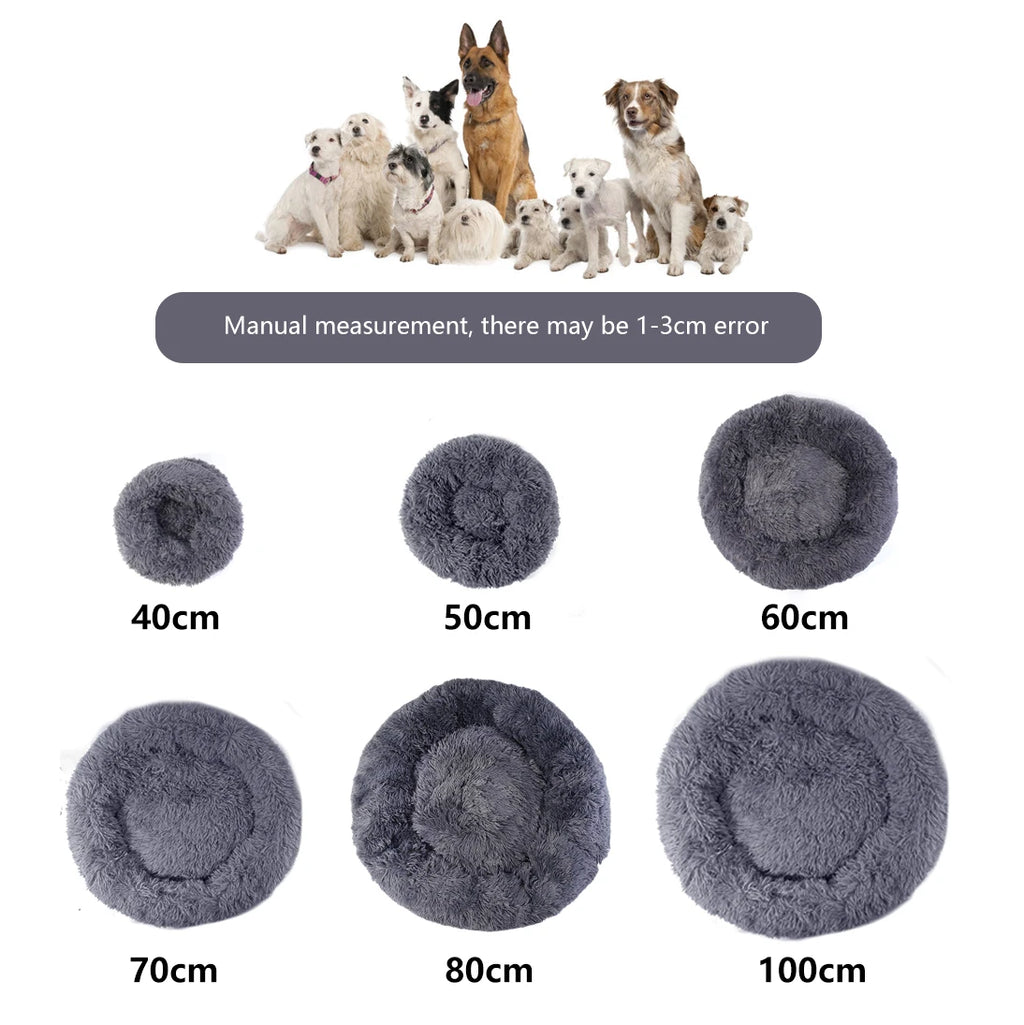 Donut Dog-Cat Bed Calming  Sofa Cushion Mat