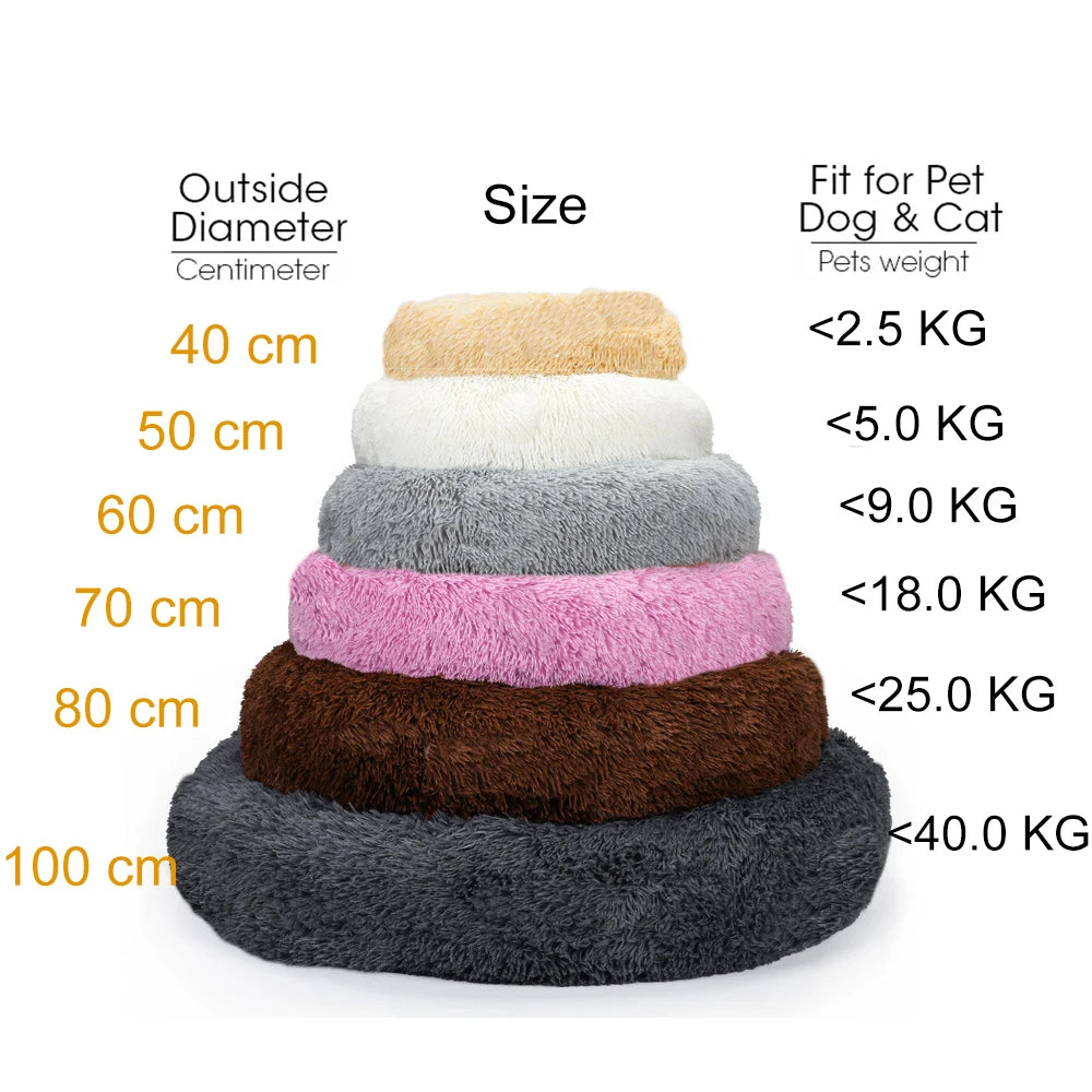 Donut Dog-Cat Bed Calming  Sofa Cushion Mat