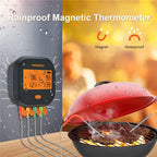 Digital Meat Thermometer Rainproof Magnetic Alarm