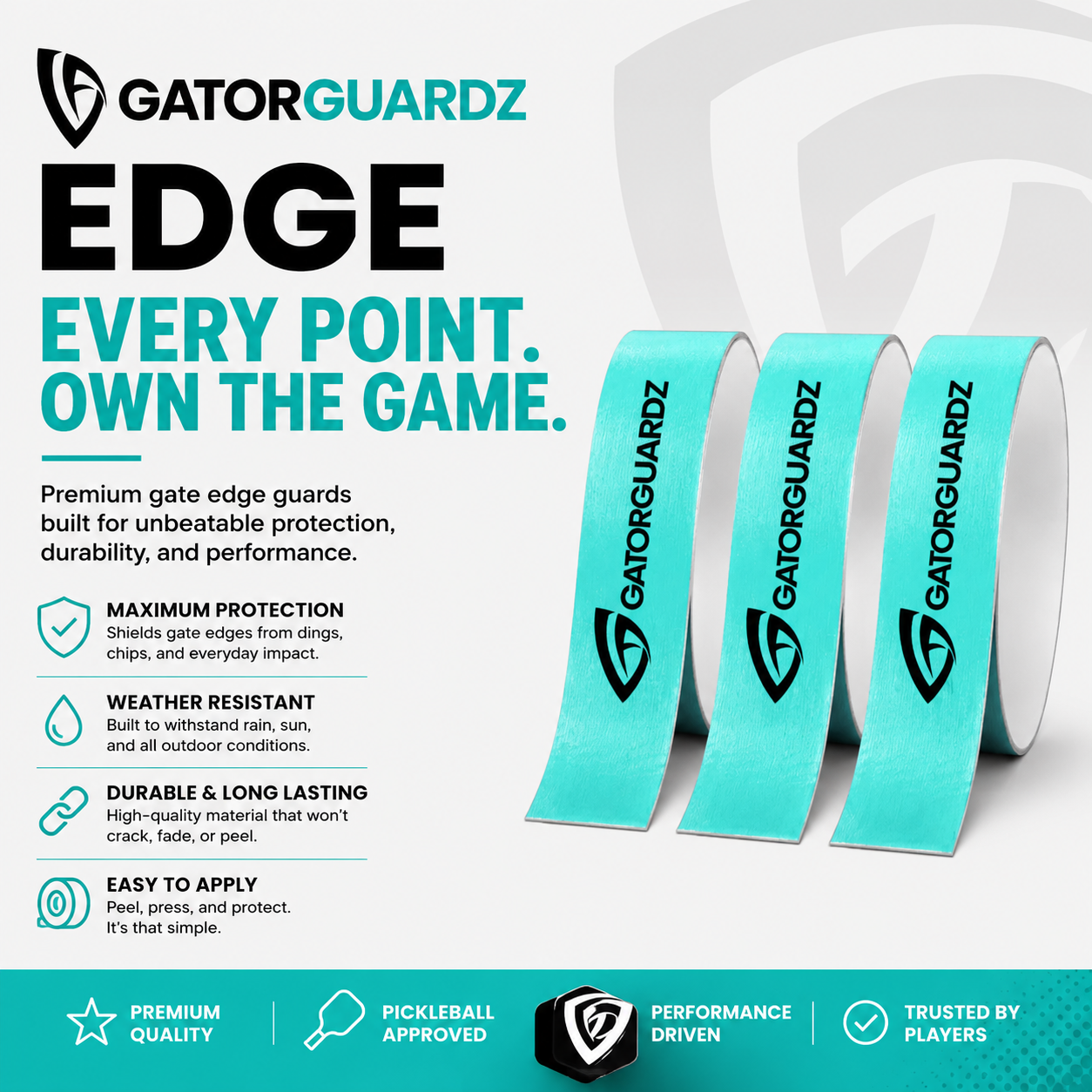 Pickleball Paddle Edge Guard Tape