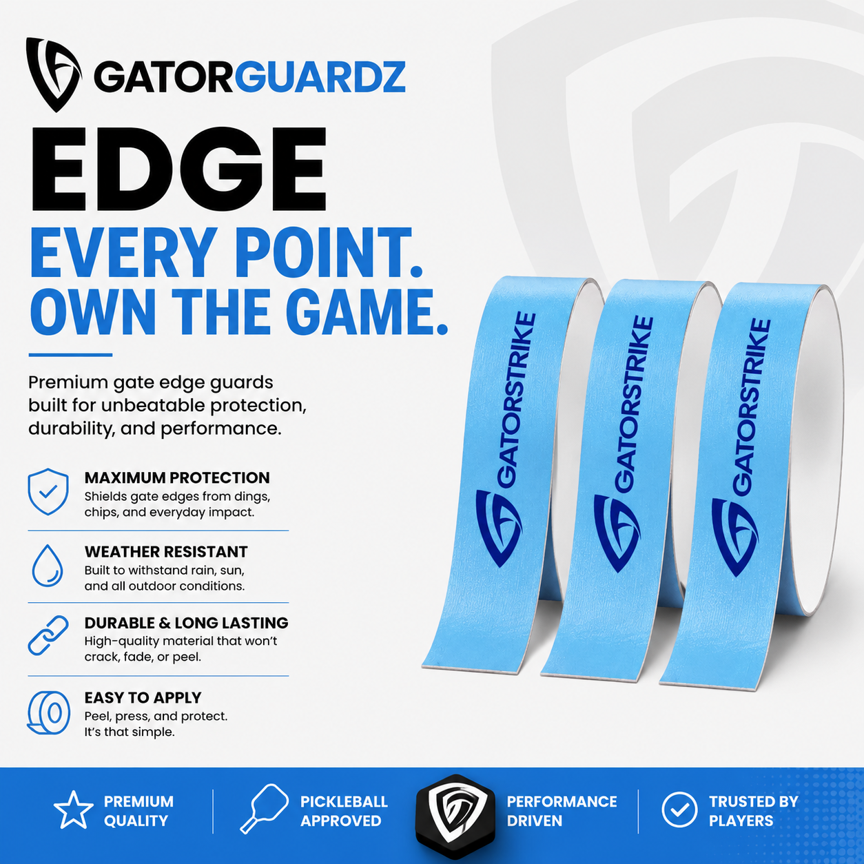 Pickleball Paddle Edge Guard Tape