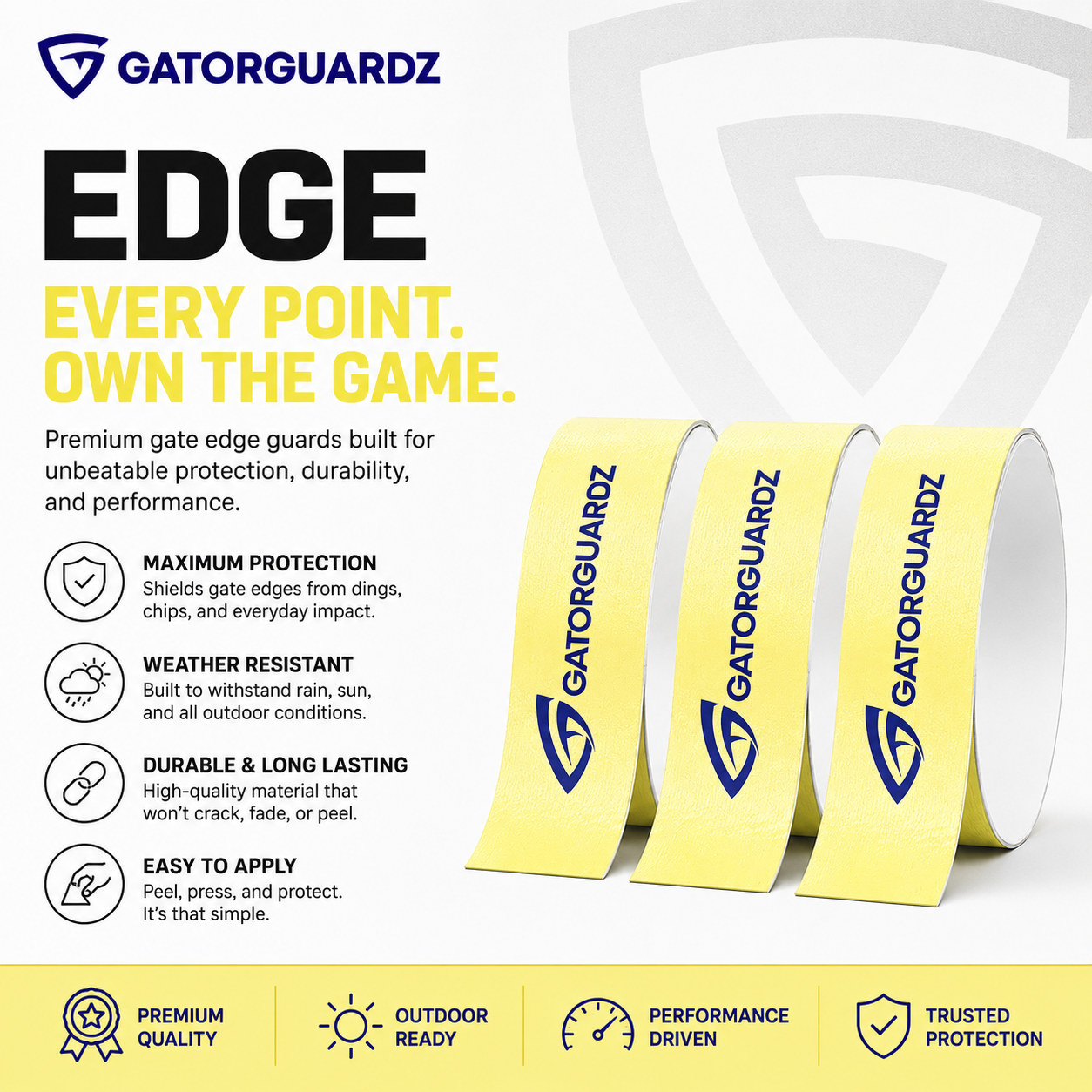 Pickleball Paddle Edge Guard Tape