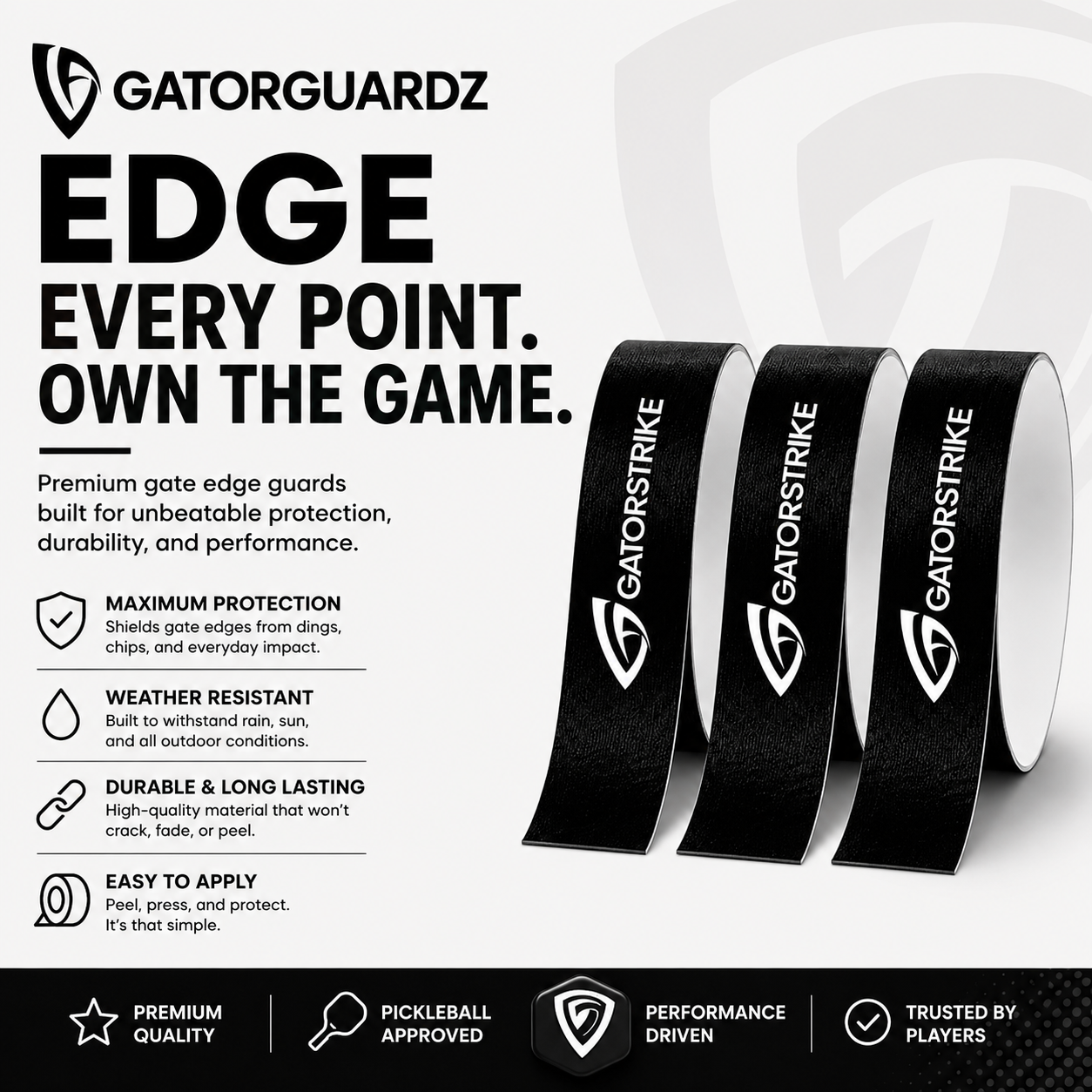 Pickleball Paddle Edge Guard Tape
