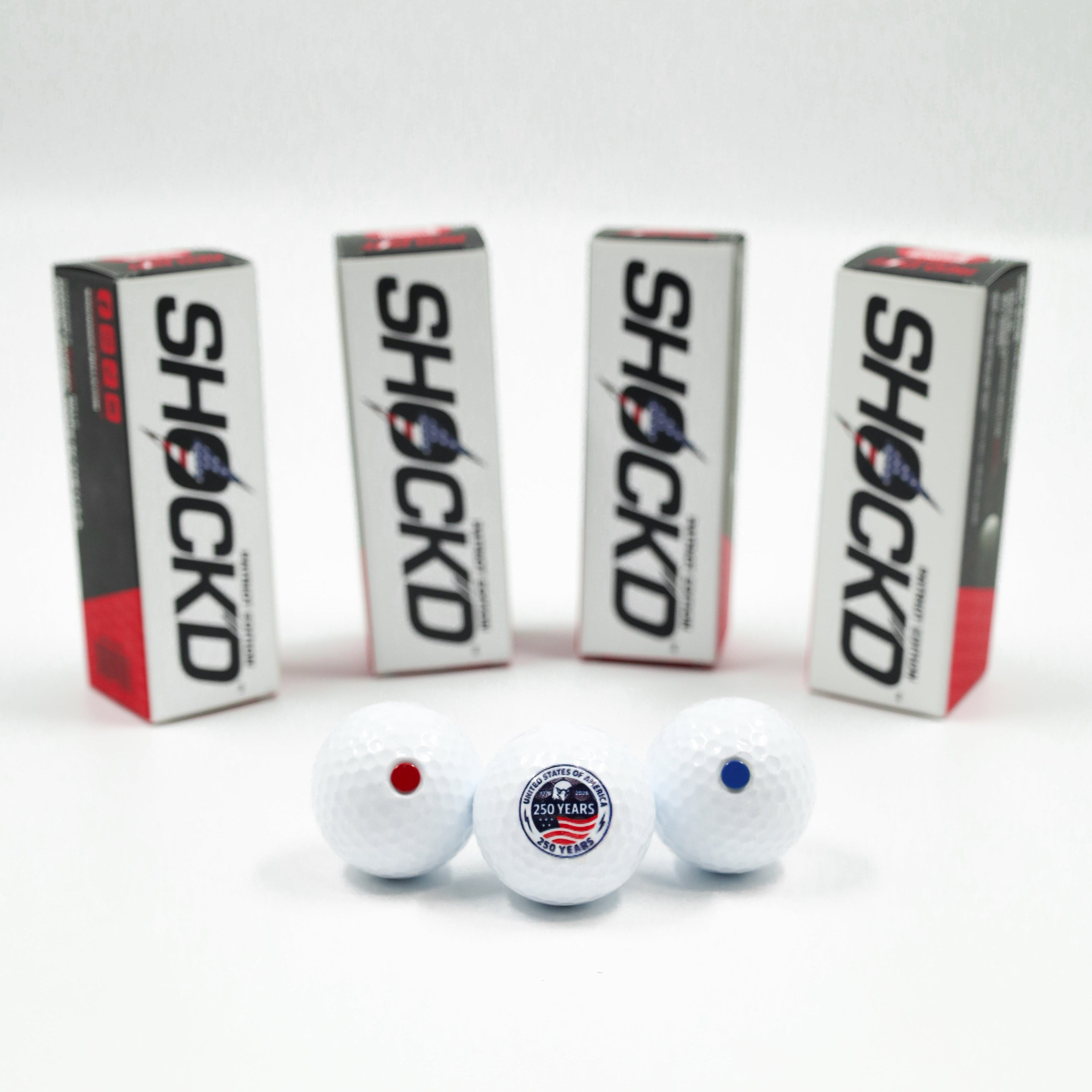 BUY 3 GET 1 FREE BUNDLE - SHOCK'D Golf Balls