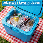 Insulated Portable Cooler Hard Shell Ice Chest