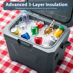 Insulated Portable Cooler Hard Shell Ice Chest