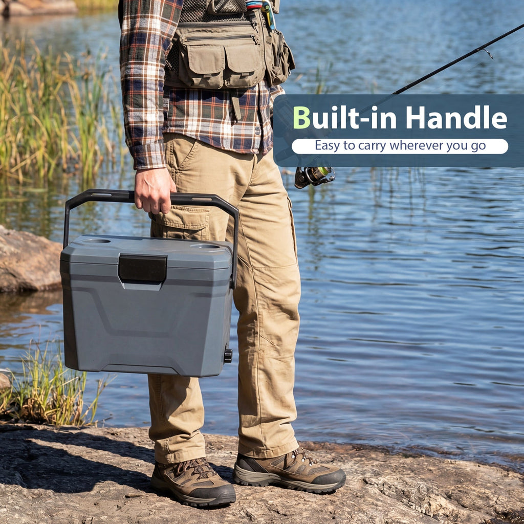 Insulated Portable Cooler Hard Shell Ice Chest
