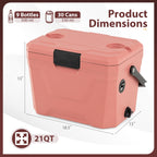 Insulated Portable Cooler Hard Shell Ice Chest