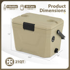 Insulated Portable Cooler Hard Shell Ice Chest