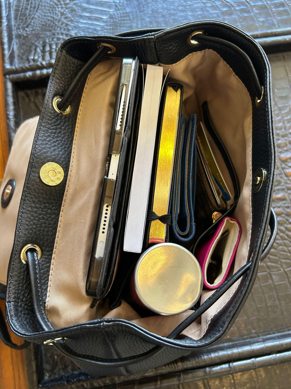 Sophia Full-Grain Leather Backpack