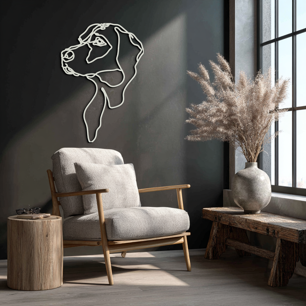 Minimalist Dog Line Art
