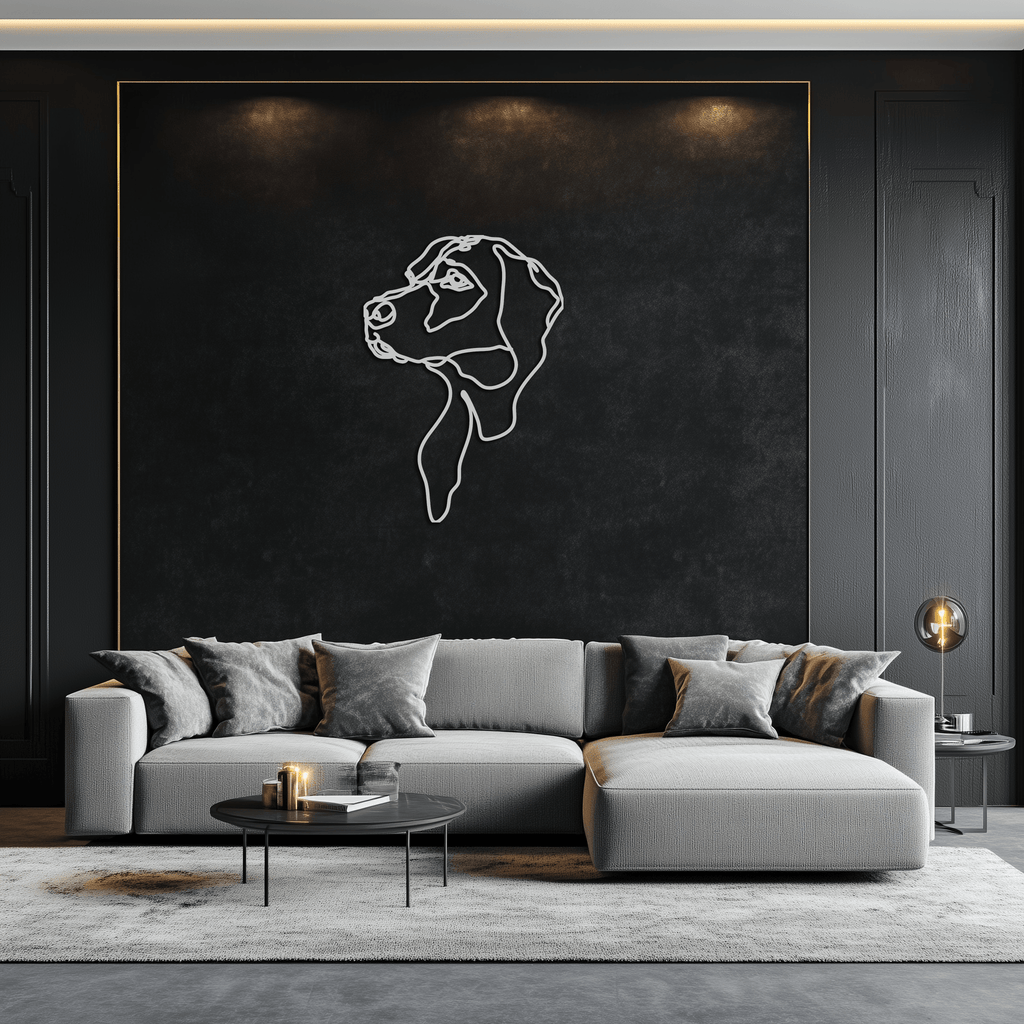 Minimalist Dog Line Art