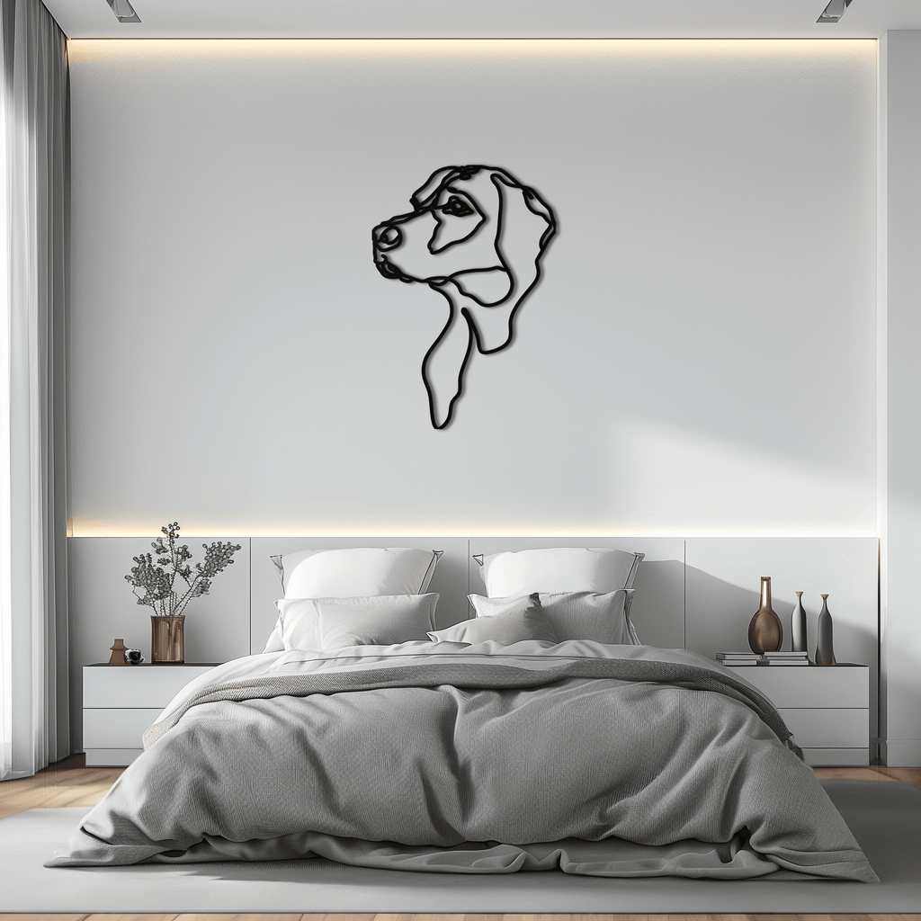 Minimalist Dog Line Art