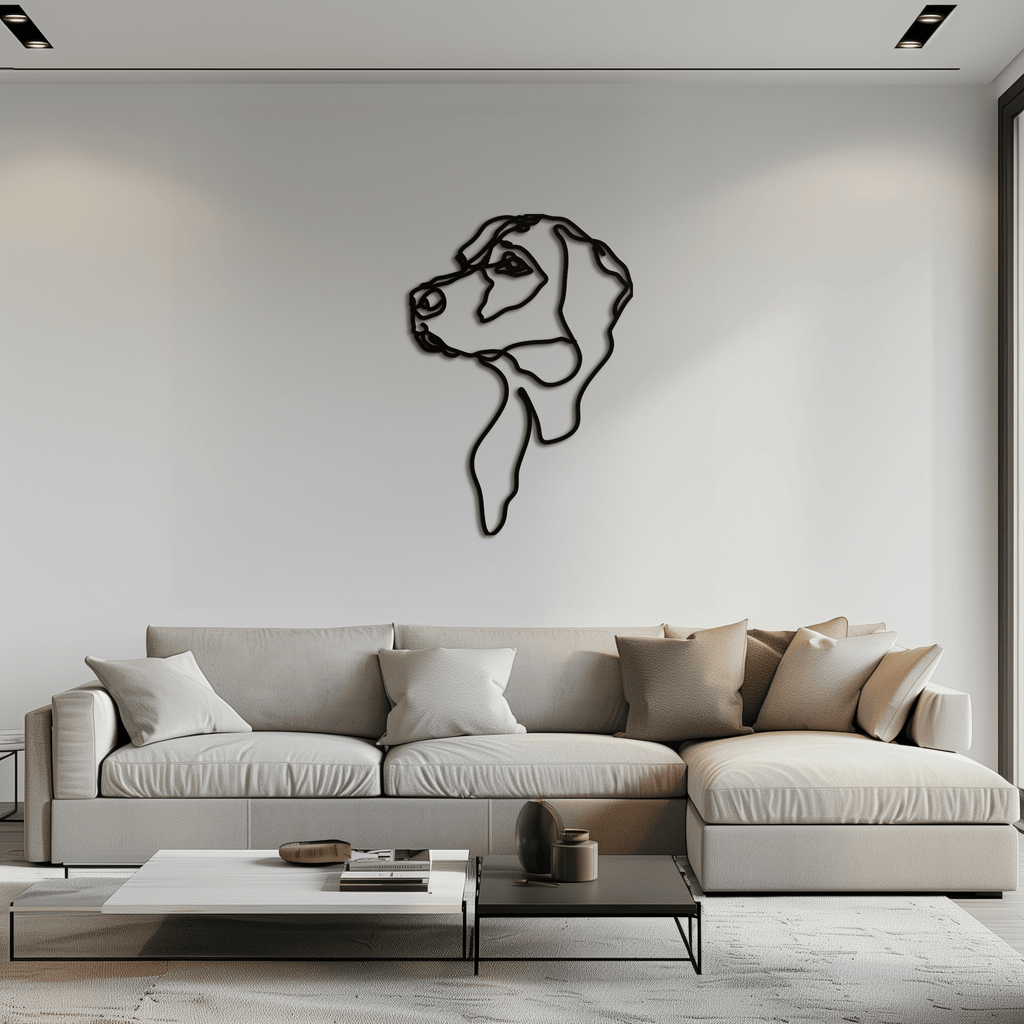 Minimalist Dog Line Art