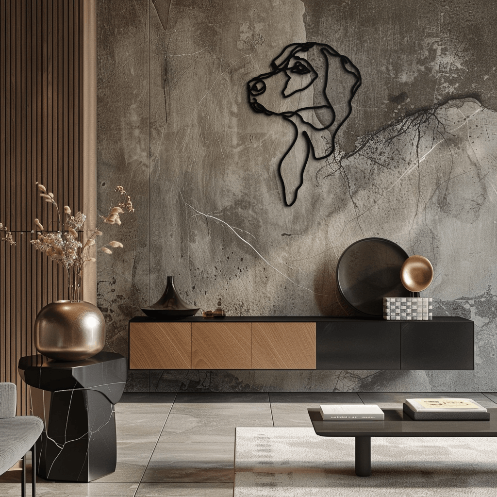 Minimalist Dog Line Art