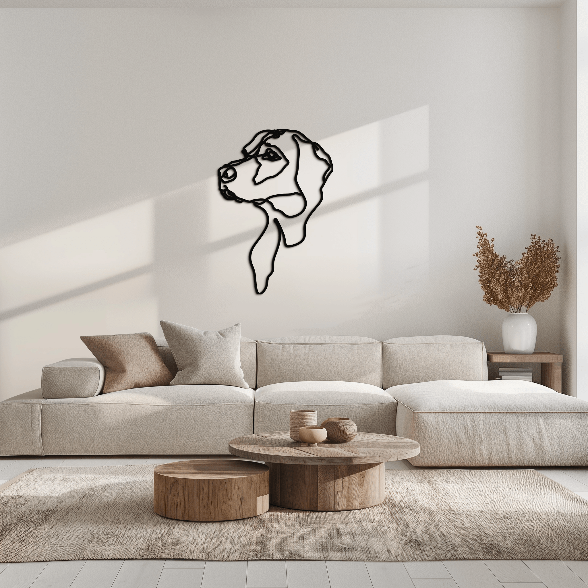 Minimalist Dog Line Art