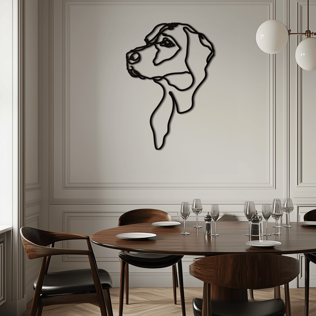 Minimalist Dog Line Art