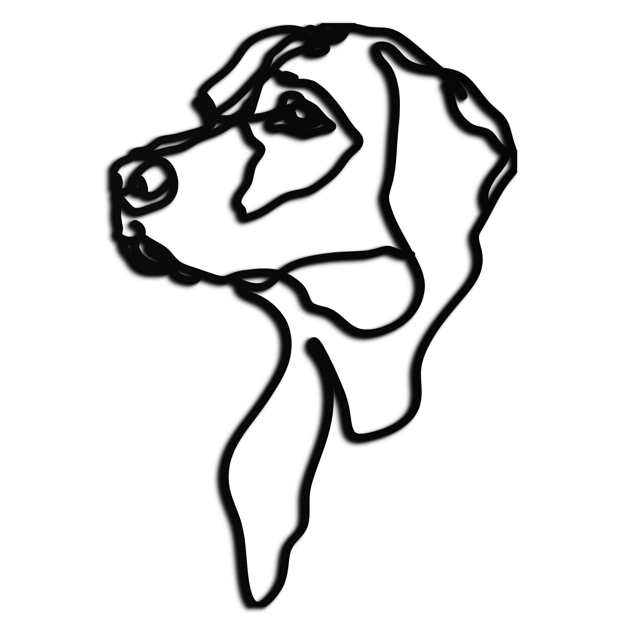 Minimalist Dog Line Art
