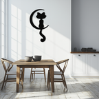 Moonlight Cat Metal Wall Art