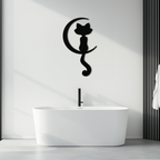 Moonlight Cat Metal Wall Art