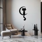 Moonlight Cat Metal Wall Art