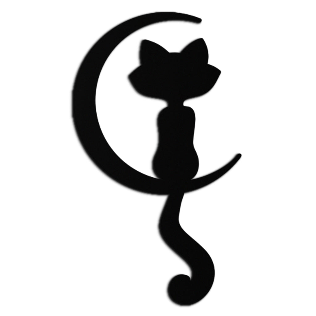Moonlight Cat Metal Wall Art