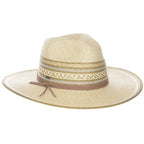 Women's Straw Wide Brim Fedora Hat