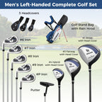 Mens LeftHanded Complete Golf Clubs and Bag Set