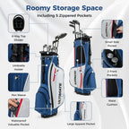 Mens LeftHanded Complete Golf Clubs and Bag Set