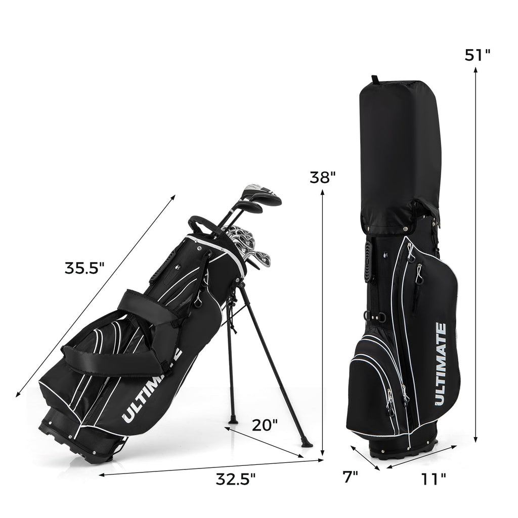 Mens LeftHanded Complete Golf Clubs and Bag Set