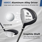 Mens LeftHanded Complete Golf Clubs and Bag Set