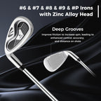 Mens LeftHanded Complete Golf Clubs and Bag Set