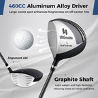Mens LeftHanded Complete Golf Clubs and Bag Set