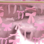 Pink Bow Confetti Clear Backpack