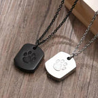 Titanium Steel Cinerary Dog Pendants