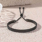 Engraved Titanium Steel Bracelet