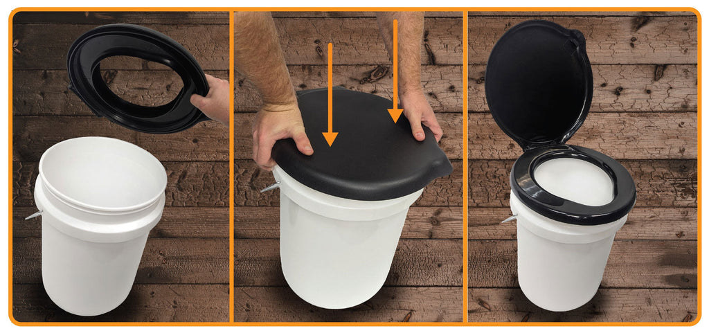Toilet Seat Bucket Lid - 5 Gallon