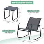 Piece Balcony Bistro Set