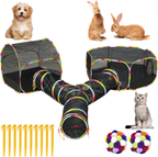 Outdoor Cat Enclosure with 134" Tunnel