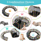 Outdoor Cat Enclosure with 134" Tunnel