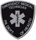 SUBDUED PENNSYLVANIA (PA) EMT PATCH WINDOW DECAL