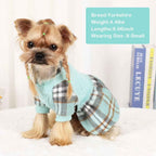 Plaid Dog Sweater Dress