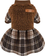 Plaid Dog Sweater Dress
