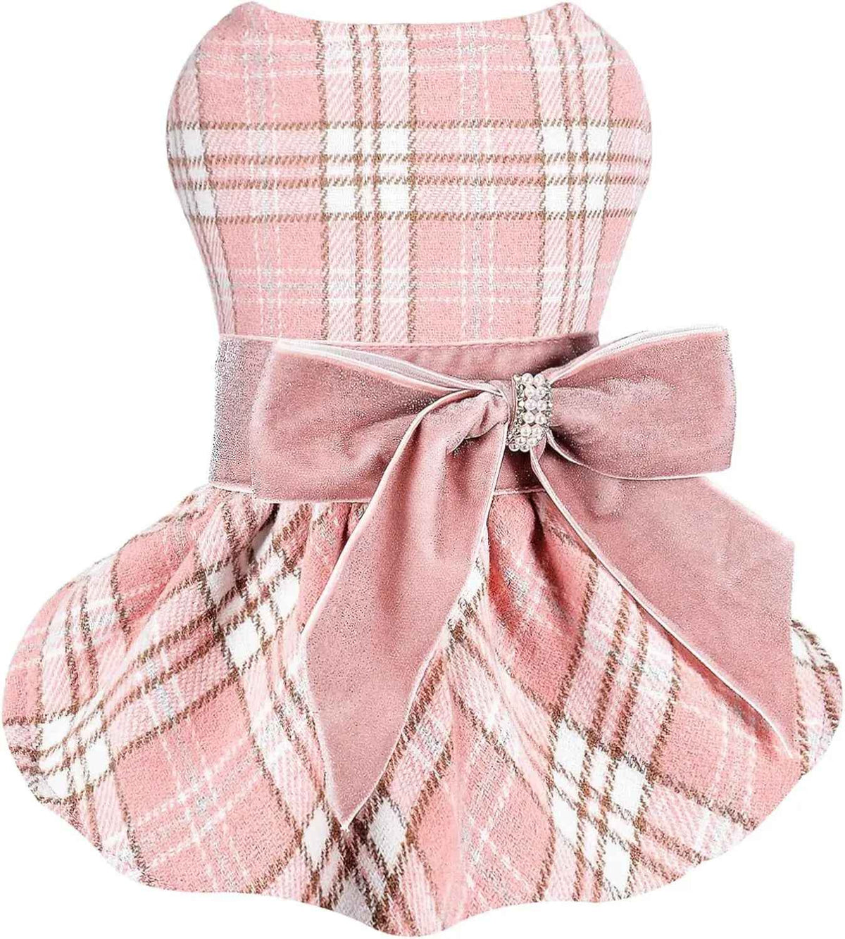 Plaid Dog Sweater Dress