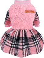 Plaid Dog Sweater Dress