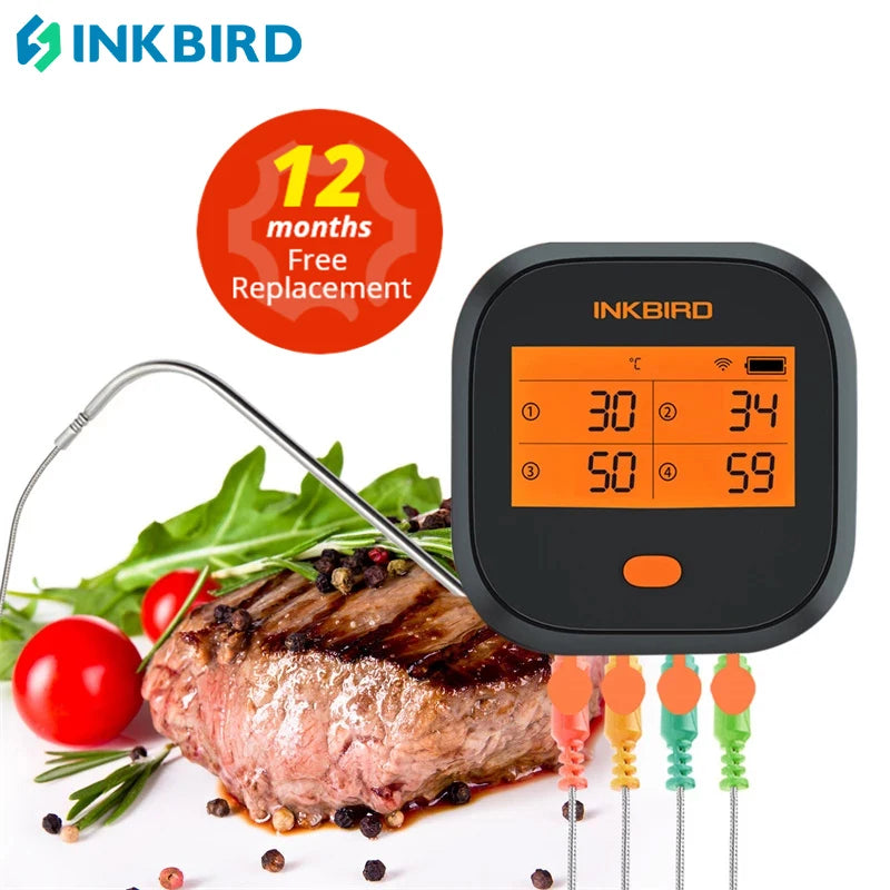 Digital Meat Thermometer Rainproof Magnetic Alarm