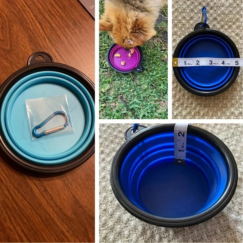 Portable Pet Food  Water Bowl  Collapsible