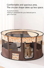 Foldable Mesh Ventilated Circular Cat Nest