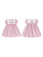 Toddler Girl Easter Dress with Short Sleeves