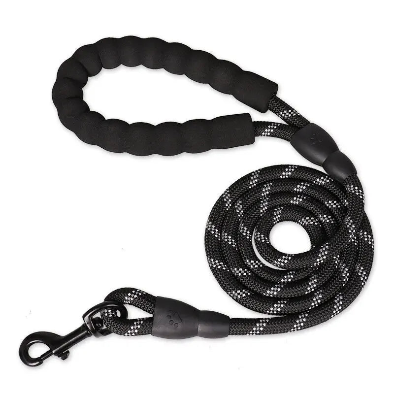 Reflective Dog Leash  Double Heavy Duty Traction Rope